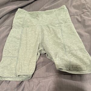 Laundry By Shelli Segal Sage Green High-Rise Bike Shorts